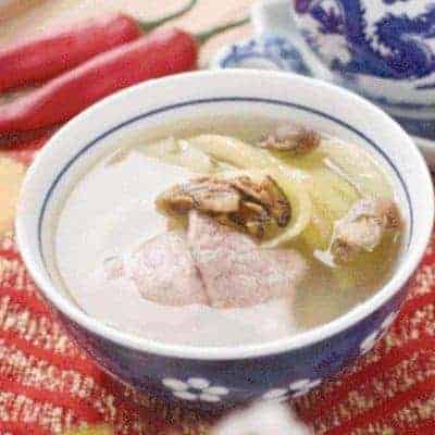 Dried Oyster Pickled Vegetable Pork Soup Recipe